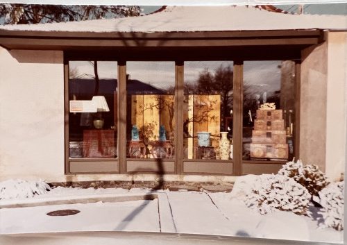 Exterior front display windows